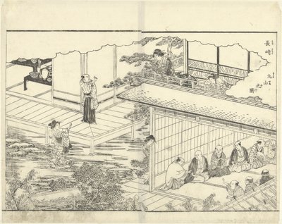 Nagasaki'deki Maruyama Nagasaki Maruyama no zu (nesnedeki başlık) by Katsukawa Shuntei
