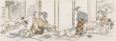Aşk çift casusluk by Katsushika Hokusai (possibly)