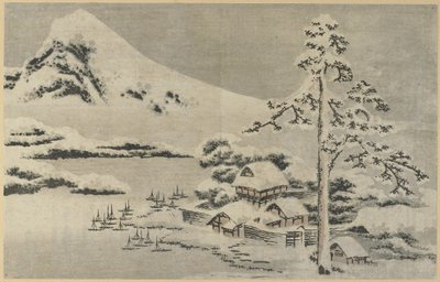 (Karda Sahil Köyü), 1814 by Katsushika Hokusai
