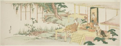 hayran wisteria by Katsushika Hokusai