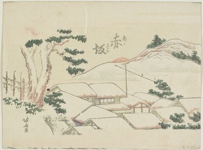 Akasaka, 1799-1802 by Katsushika Hokusai