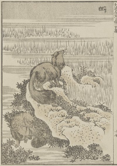 Porsuk, c. 1840 (tahta baskı) by Katsushika Hokusai
