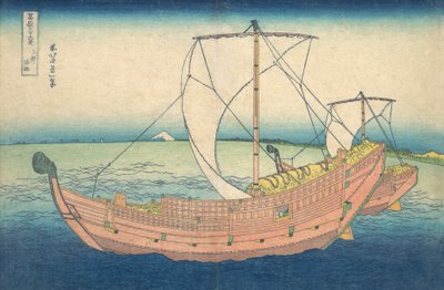 Kazusa Açık Denizde Tekneler, "Fuji Dağı