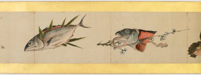 Çeşitli Resimlerle Elle Kaydırma Detayı, Edo Dönemi by Katsushika Hokusai