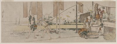 İş Başında Boyacılar, c. 1800. by Katsushika Hokusai
