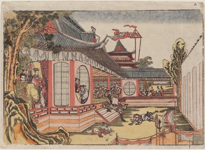 Eğlenceli Rıhtım plan d te versiyon que t kitap g tarafında yarı-tahrip danışman toplantı şeması by Katsushika Hokusai