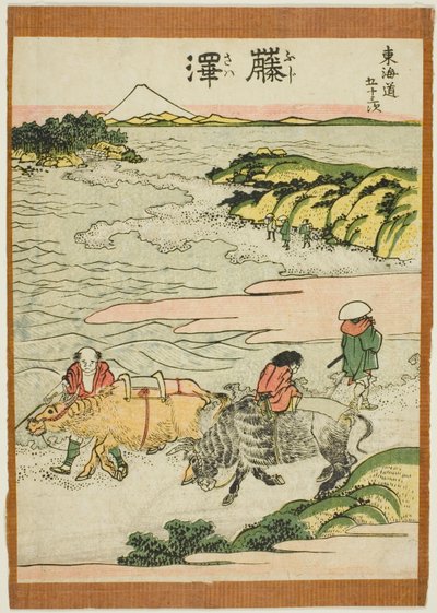 Fujisawa, f tem te serisinin "ellinci lee S ve diğerleri, kentsel dereceden sesler (şehir derecesi ana dağdan sonra)" by Katsushika Hokusai