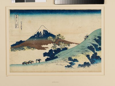 Kai Eyaletindeki Inume Geçidi by Katsushika Hokusai