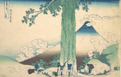 Kai Eyaletindeki Mishima Geçidi Koshu Mishima goe, Otuz Altı Görünüm dizisinden ..., ca. 1830-32. by Katsushika Hokusai