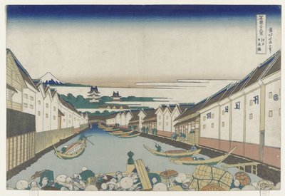 Nihonbashi B Science üyesi Edo, 1830-33 by Katsushika Hokusai