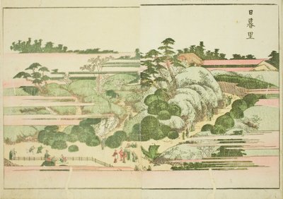 Nippori, "Doğu'nun Resimli Eğlenceleri Kitabı (Ehon Azuma asobi)" adlı resimli kitaptan by Katsushika Hokusai