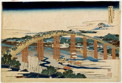 Okazaki Yahagi B Ri d Geo Ver Kentsel derecesi. Japonya uyku p Hayashi t Hokusai (1760-1894) by Katsushika Hokusai