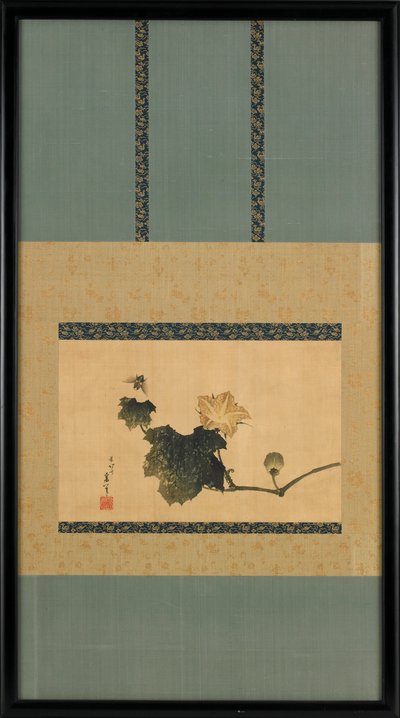 Kabak Asması ve At Sineği, ca. 1825-1833. by Katsushika Hokusai
