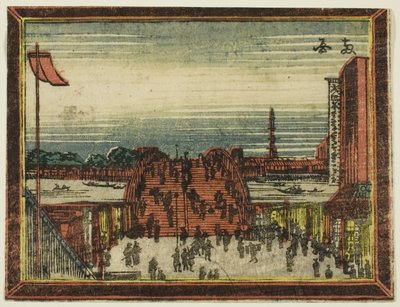 Ryogoku Köprüsü, diziden Hollanda tarzı Resimler: Edo