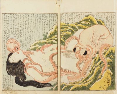 Balıkçının Karısının Rüyası by Katsushika Hokusai