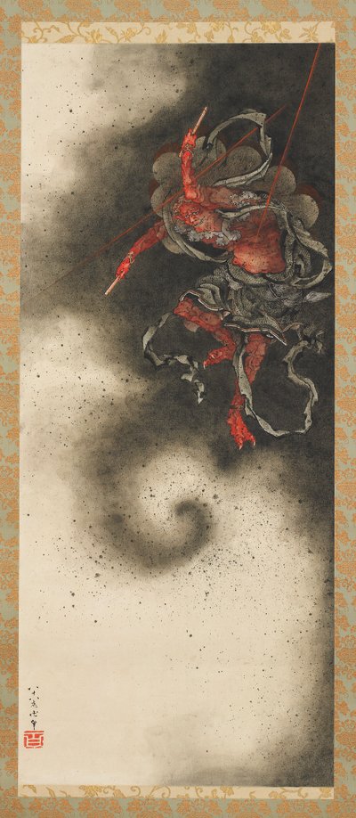 Gök Gürültüsü Tanrısı, Edo Dönemi by Katsushika Hokusai