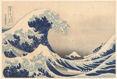 Kanagawa'daki Dalganın Altında by Katsushika Hokusai