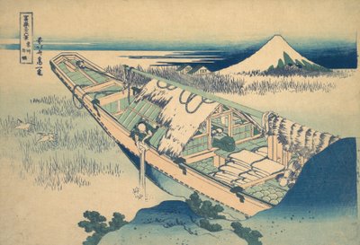Hitachi Eyaletindeki Ushibori Joshu Ushibori, Otuz Altı Görünüm dizisinden ..., ca. 1830-32. by Katsushika Hokusai