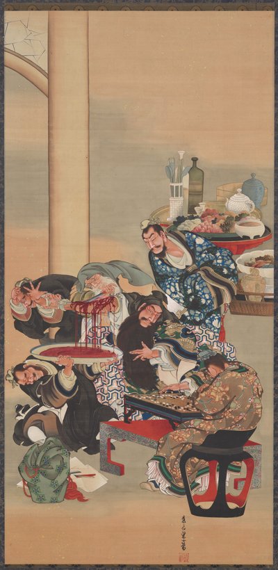 Guanyu'nun Kolunda Çalışmak by Katsushika Ōi