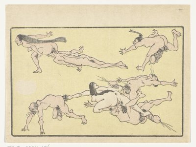 seks partisi Büyük Kuyruk (dizi başlığı) by Kawanabe Kyosai
