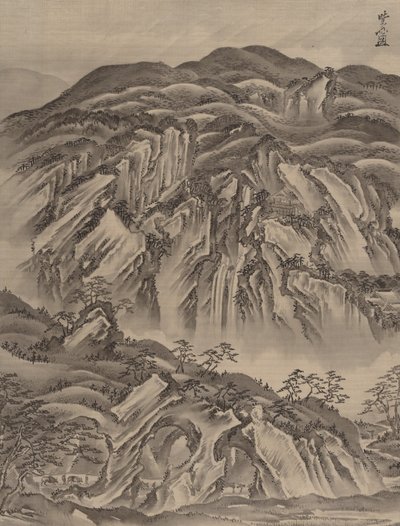 Kayalık Manzara, ca. 1887. by Kawanabe Kyosai