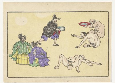 su taşıyıcı Büyük Kuyruk (dizi başlığı) by Kawanabe Kyosai