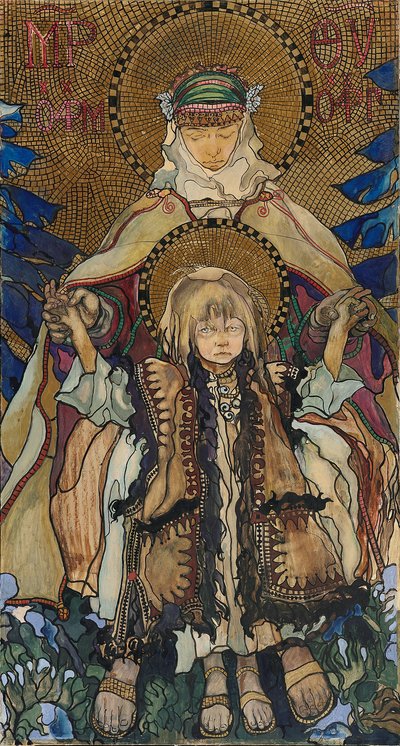 Hutsul Madonna by Kazimierz Sichulski
