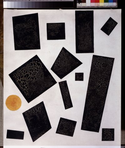 Süprematizm bileşimi. 1915 (tuval üzerine yağlı boya) by Kazimir Severinovich Malevich