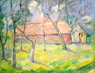 Kiev yakınlarındaki manzara, 1930. by Kazimir Severinovich Malevich