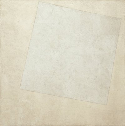 Suprematist Kompozisyon: Beyaz Üzerine Beyaz, 1918 by Kazimir Severinovich Malevich