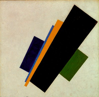 Suprematist resim by Kazimir Severinovich Malevich