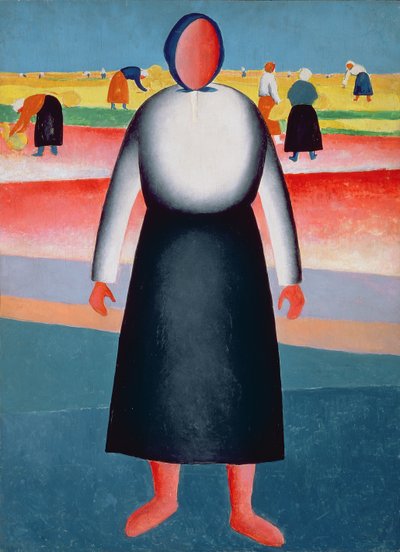 Hasat, bir resim için çalışma, 1928-32 by Kazimir Severinovich Malevich