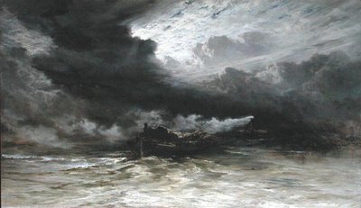 Römorkör ve Kereste-Mavna by Keeley Halswelle