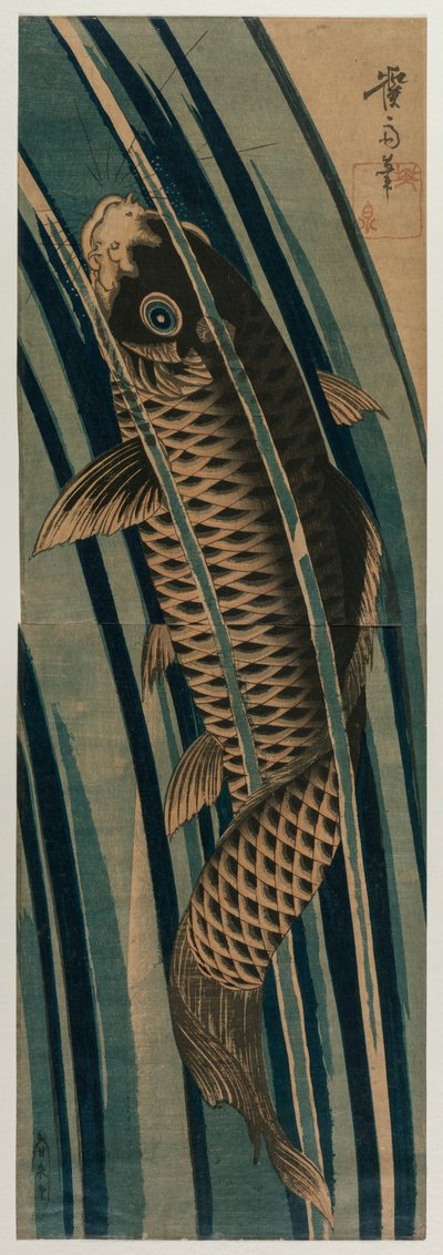 Bir Şelaleye Yükselen Sazan, 1830