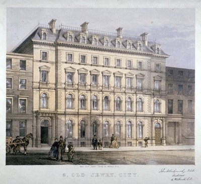 No 8 Old Jewry, Londra Şehri, c1865. by Kell Brothers