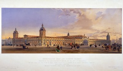 Smithfield Pazarı, Londra Şehri, 1868. by Kell Brothers