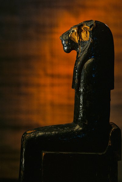 Leonine Tanrıçası heykeli, Amenhotep II; Leonine Tanrıçası; KV 35; Ahşap, 2009 (fotoğraf) by Kenneth Garrett
