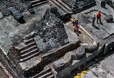 Tenochtitlan, Templo Mayor, Aztek, Takvim, Meksika, Arkeoloji, Mexico City, enstitü..., 2010 (fotoğraf) by Kenneth Garrett