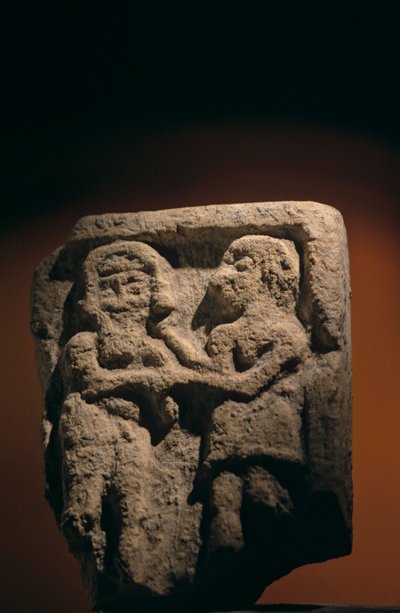 Urkesh, Hurrian İmparatorluğu, Suriye, MÖ 2400, Giorgio Buccellati, Enkidu ve Gılgamış taş tableti..., 2004 (fotoğraf) by Kenneth Garrett