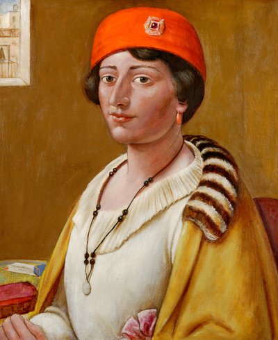 kırmızı sarık by Kenneth Hayes Miller