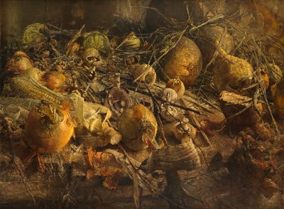 Soğanlı Natürmort (tuval üzerine yağlı boya) by Kenneth Newton