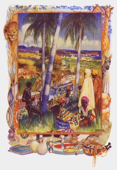 Doğu ve Batı Afrika (renkli taş) by Kenneth Shoesmith