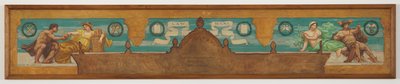 Law Reigns, "The Reign of Law" Merkez Paneli Çalışması, Temyiz Mahkemesi için Frieze, New York by Kenyon Cox