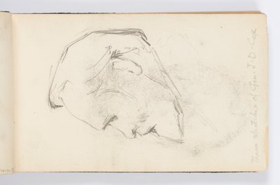 Sketchbook Sayfası: Profilde Sakallı Adam by Kenyon Cox