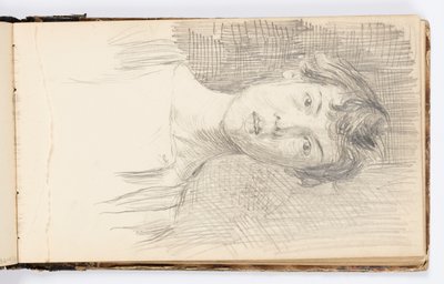 Sketchbook Sayfası: Otoportre by Kenyon Cox