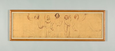 Ortak Hukuk, "Hukuk Hükümdarlığı"nın Sol Paneli Çalışması, Temyiz Mahkemesi için Friz, New York by Kenyon Cox
