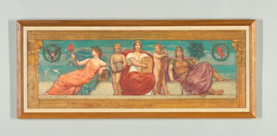 Statü Hukuku, "Hukuk Hükümdarlığı"nın Sağ Paneli Çalışması, Temyiz Mahkemesi Frizi, New York by Kenyon Cox