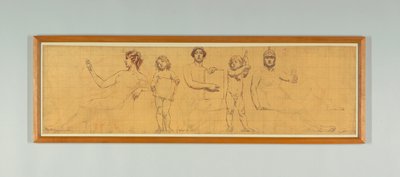 Statü Hukuku, "Hukuk Hükümdarlığı"nın Sağ Paneli Çalışması, Temyiz Mahkemesi Frizi, New York by Kenyon Cox