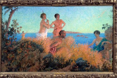 Xavier Roussel Ker (1867-1944) tarafından yapılan Antik Sahne Tablosu by Ker Xavier Roussel