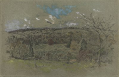 Sonbahar renklerinde tepelik manzara by Ker Xavier Roussel